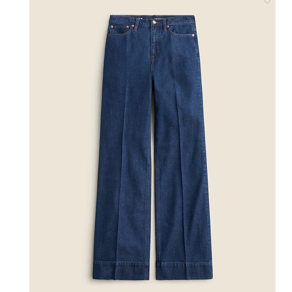 NWT J. Crew Denim Trouser in Fiorellas wash 28